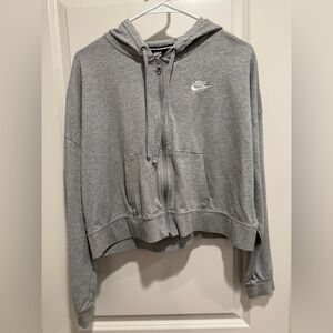 Women's Nike Loose Full-Zip Crop Hoodie